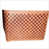 Mens Designed Brown Leather Wallet